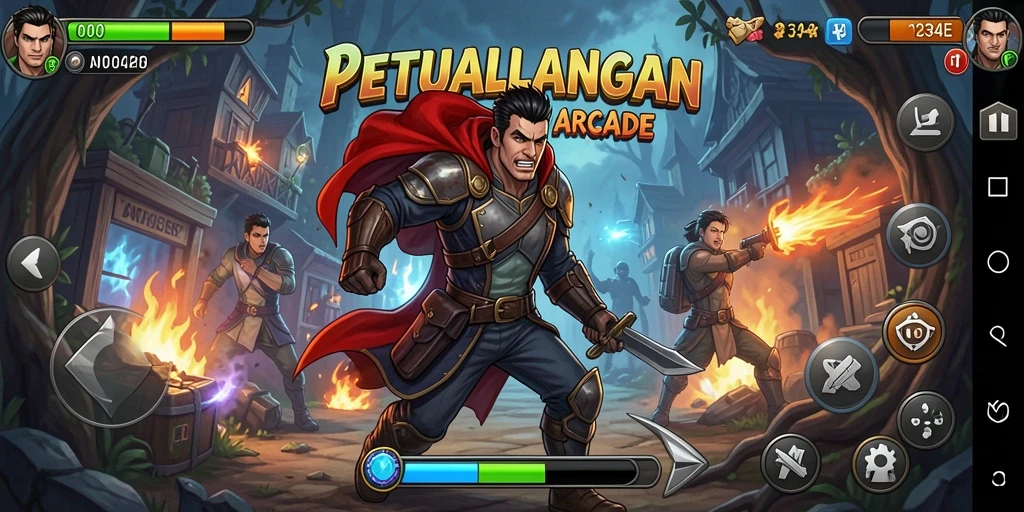 Tampilan permainan 234E yang penuh aksi dan tantangan.