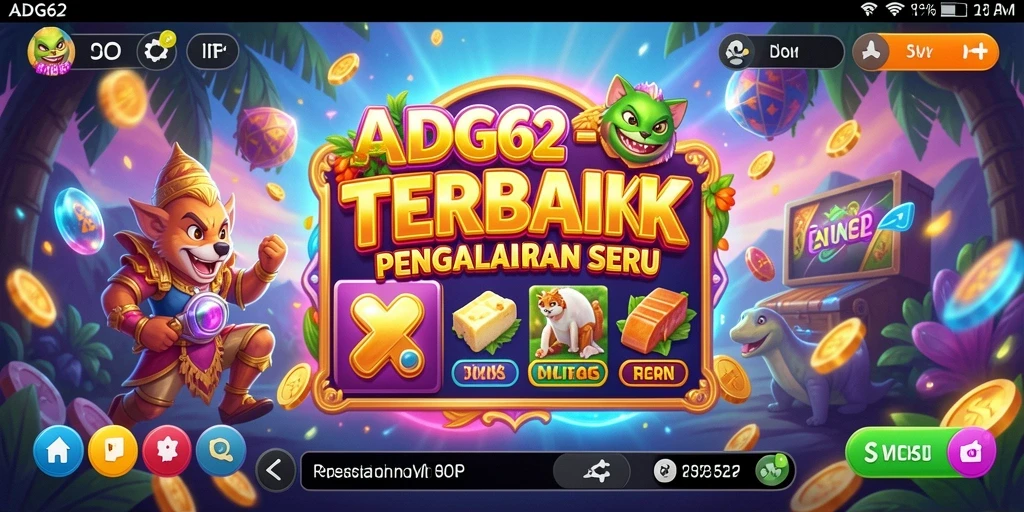 Screenshot gameplay ADG62 dengan grafis slot yang menarik.