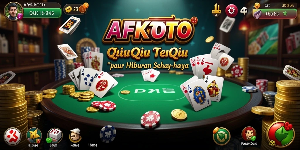 Screenshot gameplay AFKTOTO yang menampilkan serunya bermain QiuQiu.