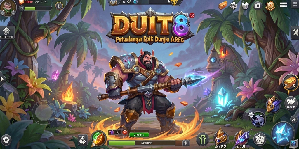 Tangkapan layar gameplay <strong>DUIT8</strong> menampilkan pertempuran seru melawan monster.