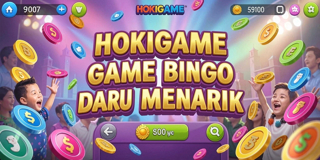 Tangkapan layar HOKIGAME menampilkan gameplay seru Bingo.