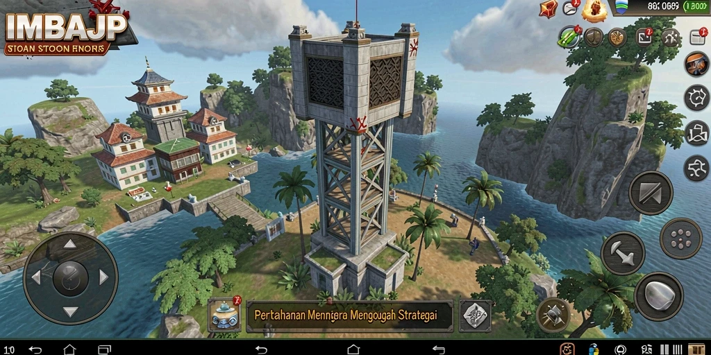 Gameplay seru IMBAJP dalam menara pertahanan.