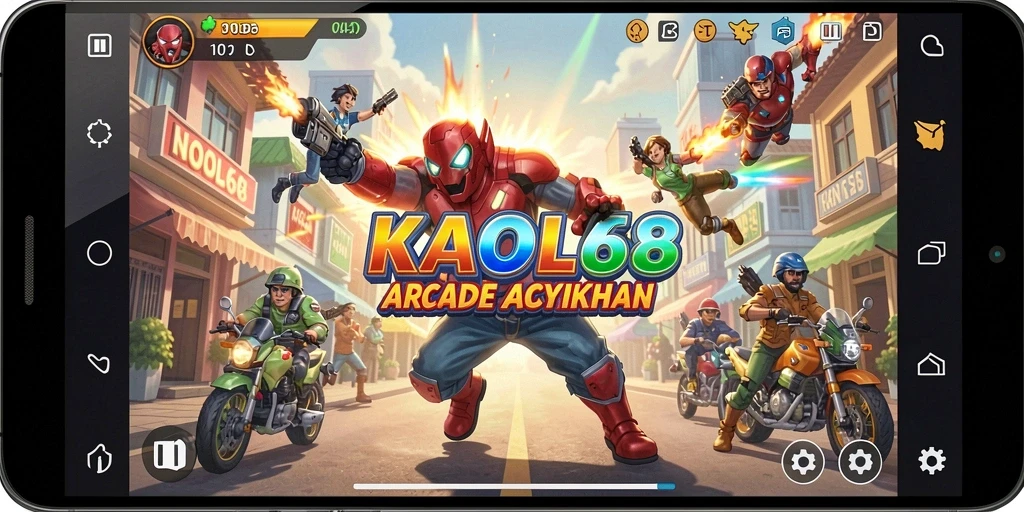 Tampilan gameplay KAOL68 yang penuh tantangan dan seru.