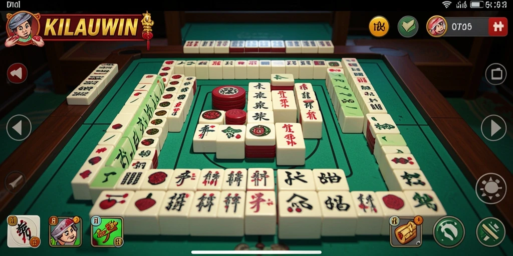 Tampilan gameplay KILAUWIN menampilkan keseruan permainan Mahjong.