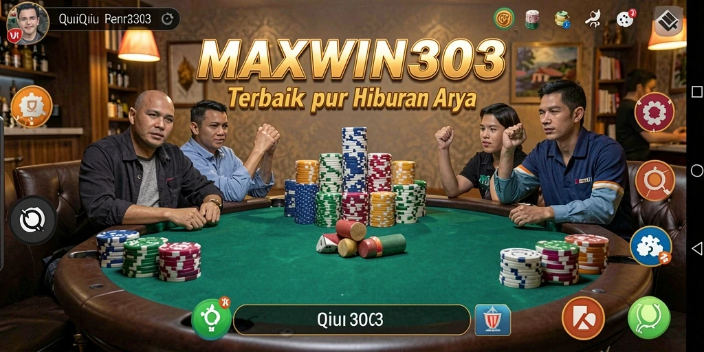 Tampilan gameplay QiuQiu yang seru dan mendebarkan.