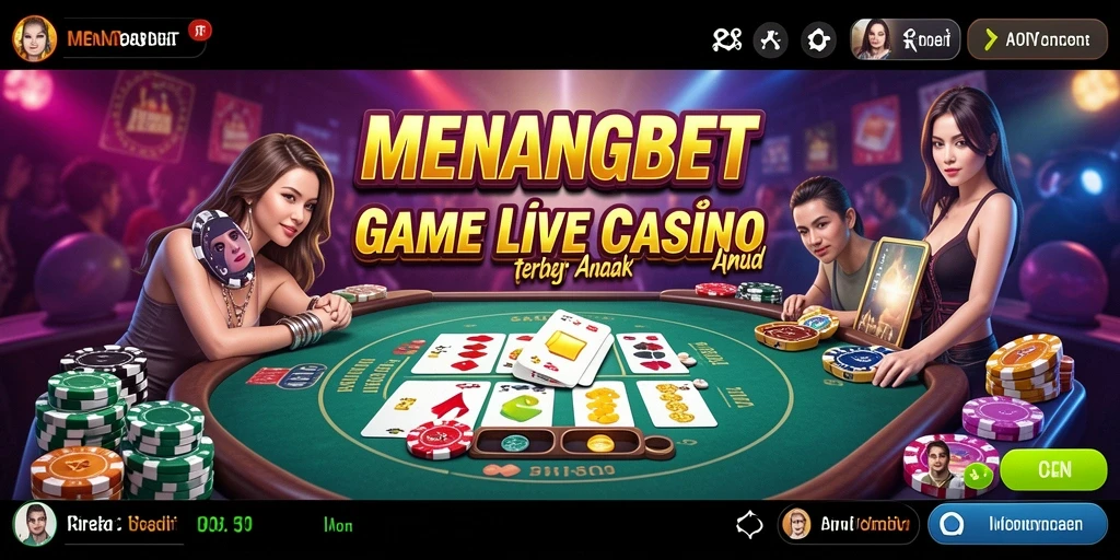 Tampilan aksi mendebarkan dalam permainan Live Casino MENANGBET.