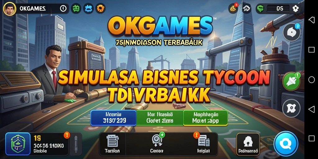 Tampilan gameplay menarik dari game Tycoon OKGAMES.