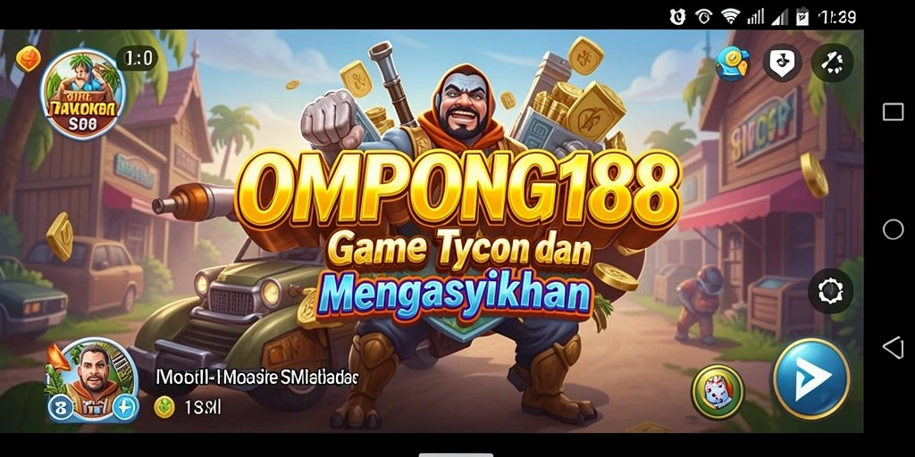 Tampilan gameplay OMPONG188 yang seru dan mendebarkan di dunia Tycoon.