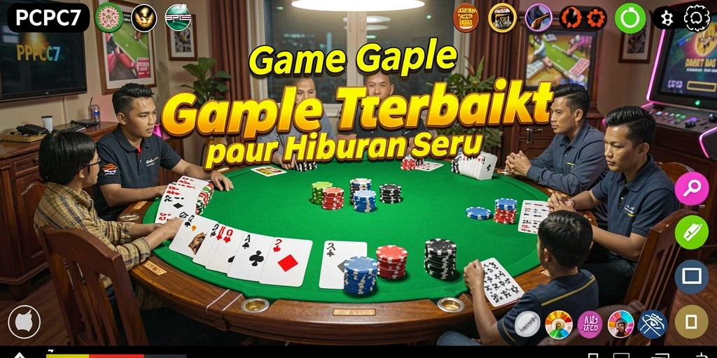 Tampilan gameplay Gaple yang seru dan menarik di PCPC7.