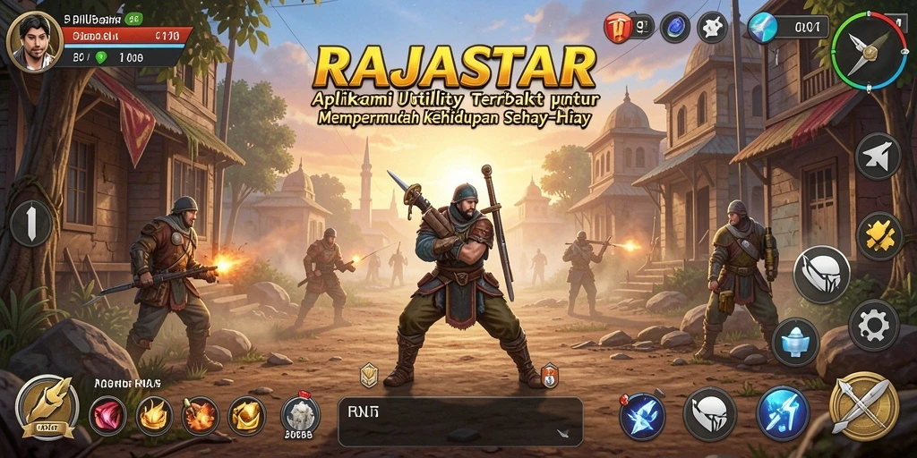 Screenshot utama RAJASTAR menampilkan antarmuka aplikasi Utility yang intuitif.