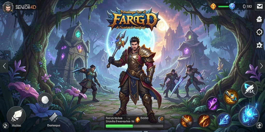 Tampilan gameplay ARPG yang mendebarkan dan penuh aksi.
