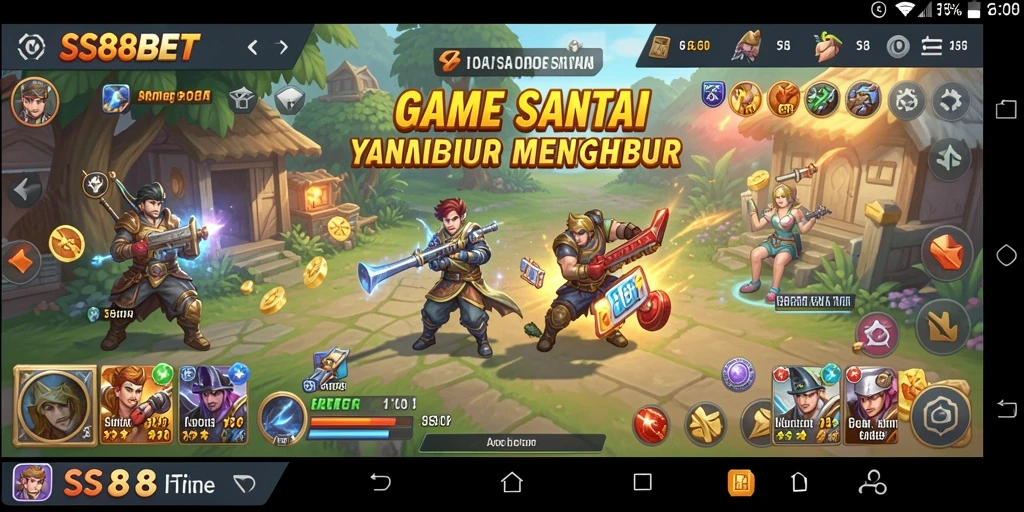 Menampilkan gameplay menghibur dalam SS88BET yang santai.