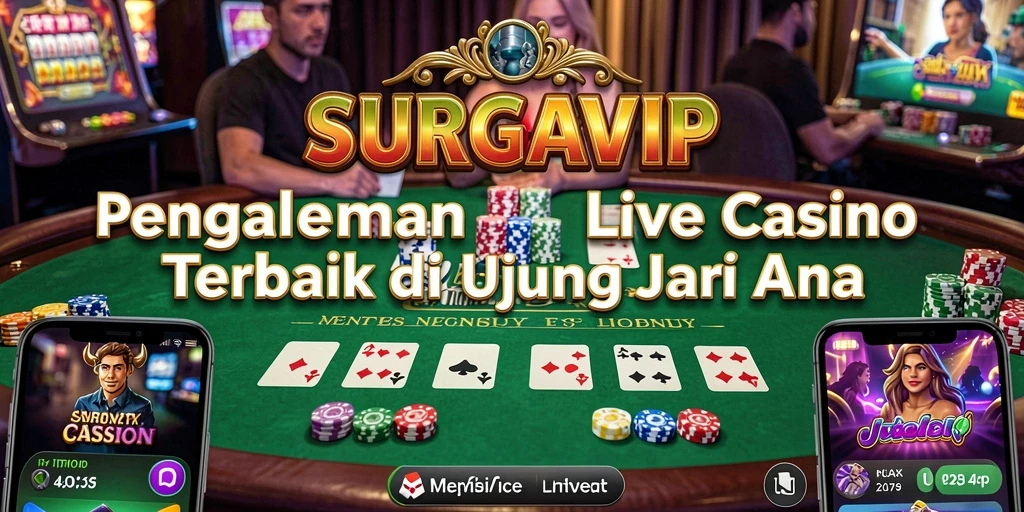 Gameplay menarik di SURGAVIP saat bermain Live Casino.