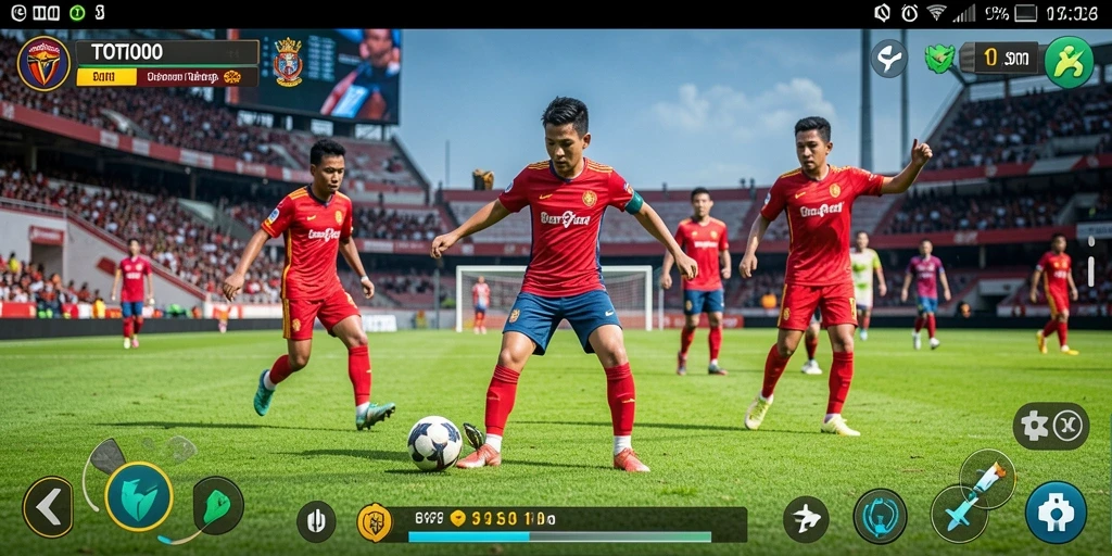 Tampilan gameplay TOTO1000 yang penuh aksi dan tantangan olahraga.